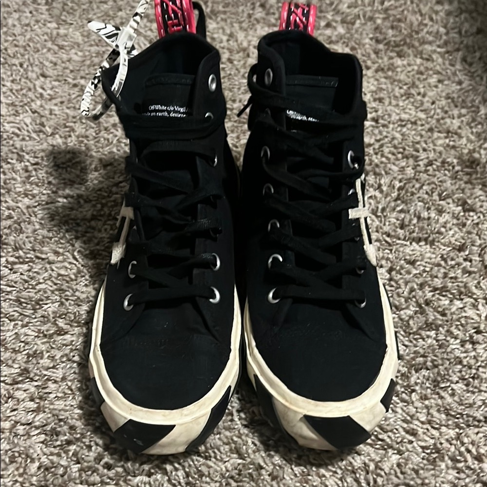 Off-White Black High-Top Sneakers